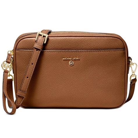 michael kors jet set charm leather camera bag